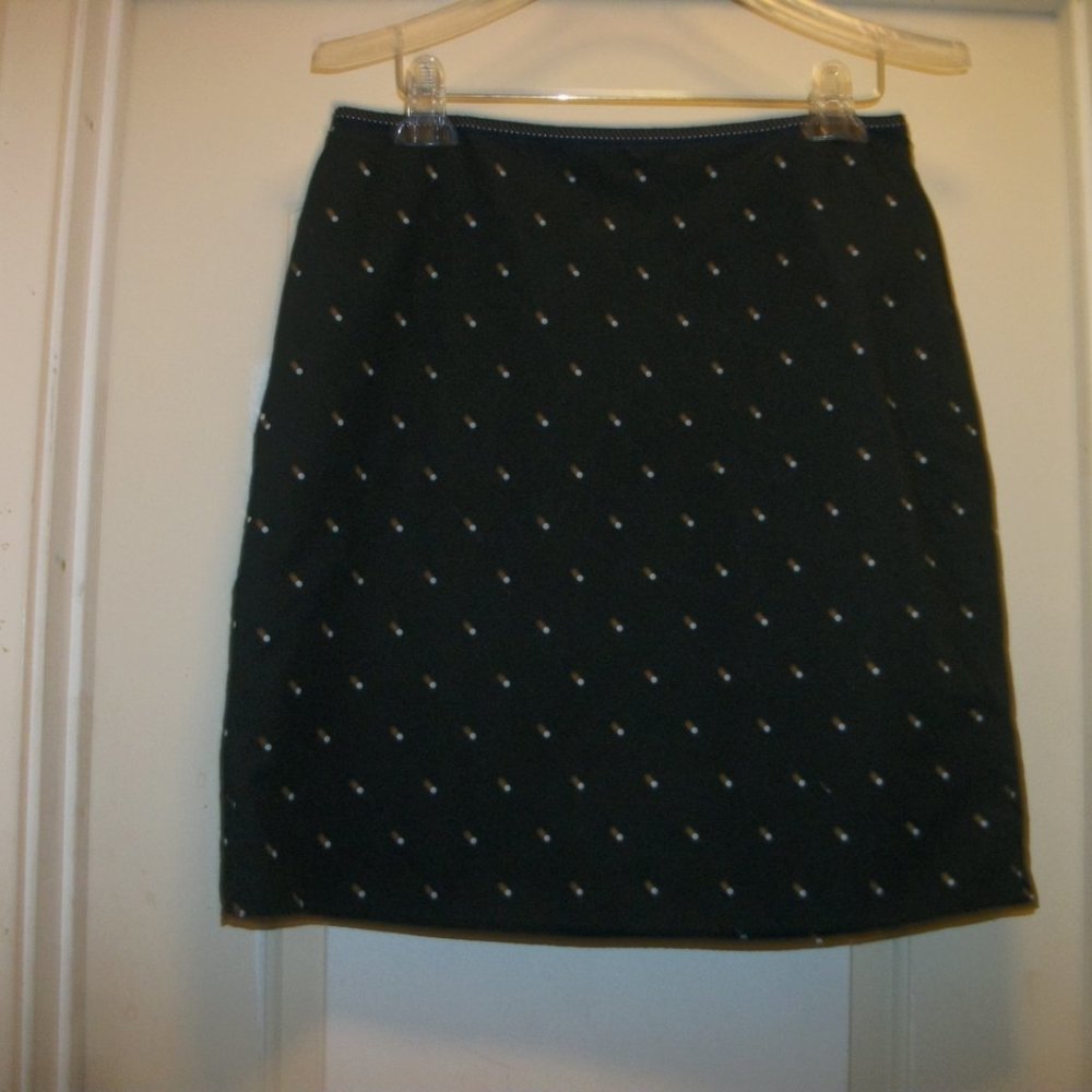 DARLING IN DOTS TOMMY HIILFIGER NAVY SKIRT 8 - Picture 5 of 5